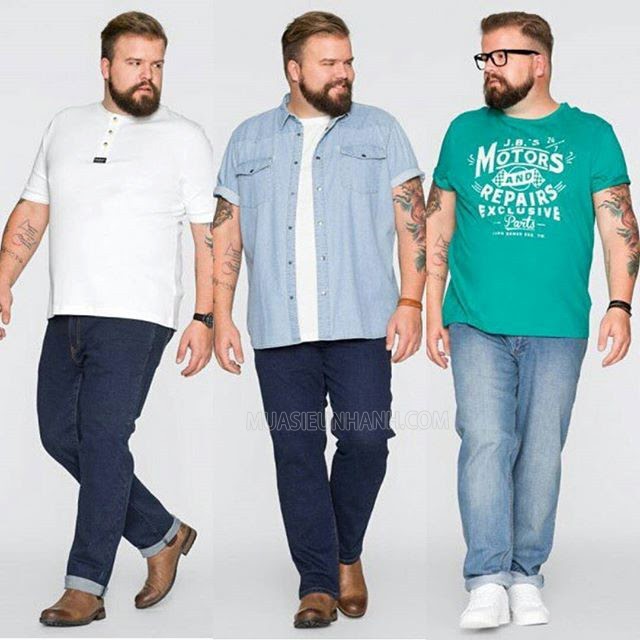 Quần Jeans - sự lựa chọn tối ưu cho bạn nam mập